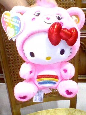 *NEW* Hello Kitty and Friends x Care Bears Collab Exclusive 9" Cheer Bear Plushy